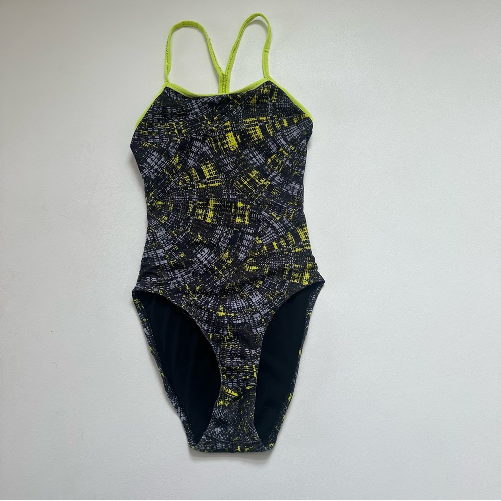 Speedo Endurance Lite One Piece Bathing Suit Open Back Womens Size 26